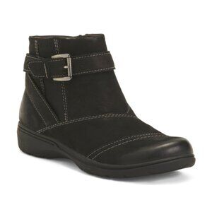 CLARKS Suede Carleigh Dalia Comfort Booties
